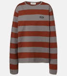 Miu Miu Striped cotton jersey T-shirt
