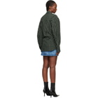Alexander Wang Green Pre-Styled Wrap Minidress