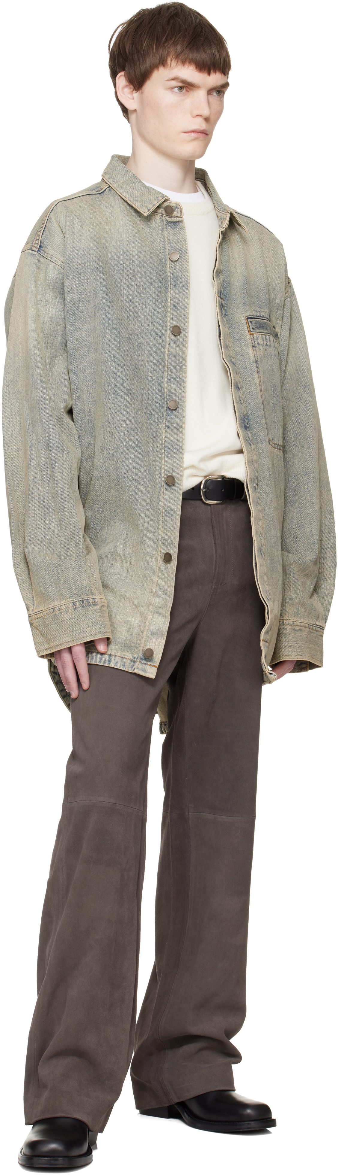 Entire Studios Blue Herculean Denim Shirt