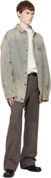 Entire Studios Blue Herculean Denim Shirt