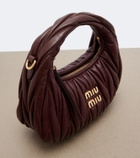 Miu Miu Wander Mini matelassé leather top-handle bag