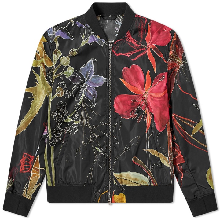 Photo: Alexander McQueen Floral Print Bomber Jacket