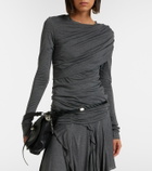 Marant Etoile Dressi draped jersey top
