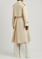 Missoni Belted Cotton-jacquard Trench Coat Sand