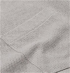 Sunspel - Riviera Slim-Fit Cotton-Mesh Polo Shirt - Men - Gray