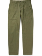 Incotex - Straight-Leg Herringbone Cotton-Blend Twill Trousers - Green