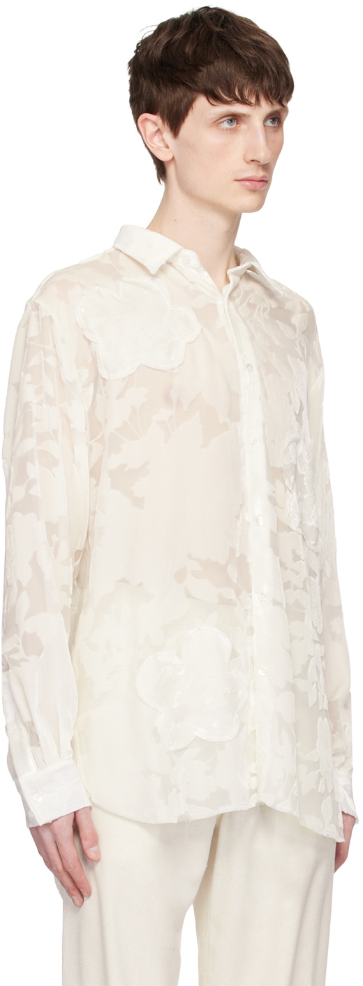 FORMA Off-White Flocked Shirt
