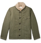 Universal Works - N1 Fleece-Lined Cotton-Twill Jacket - Green