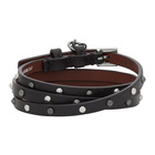 Alexander McQueen Black Skull Wrap Bracelet