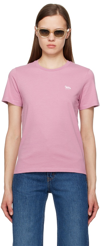 Photo: Maison Kitsuné Pink Baby Fox T-Shirt