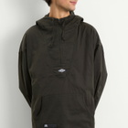 Umbro by Slam Jam Men's Masked Waxed Anorak in Dark Olive