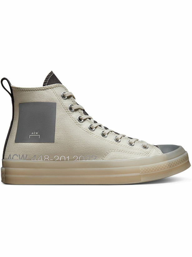 Photo: Converse - A-COLD-WALL* Chuck 70 Colour-Block Canvas High-Top Sneakers - White