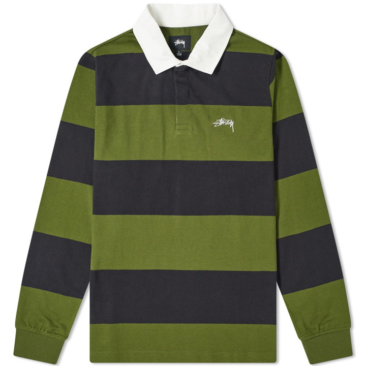 Photo: Stussy Long Sleeve Classic Stripe Rugby Shirt