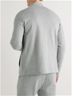 Hanro - Leo Ribbed Cotton-Jersey Zip-Up Sweatshirt - Gray