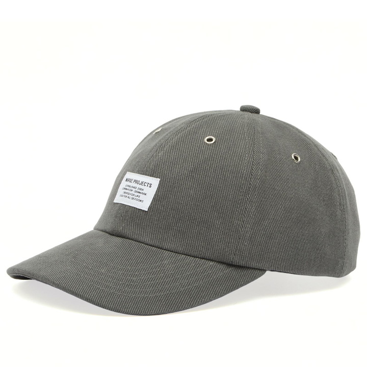 Photo: Norse Projects Men's Bull Denim 6 Panel Cap in Graphite 