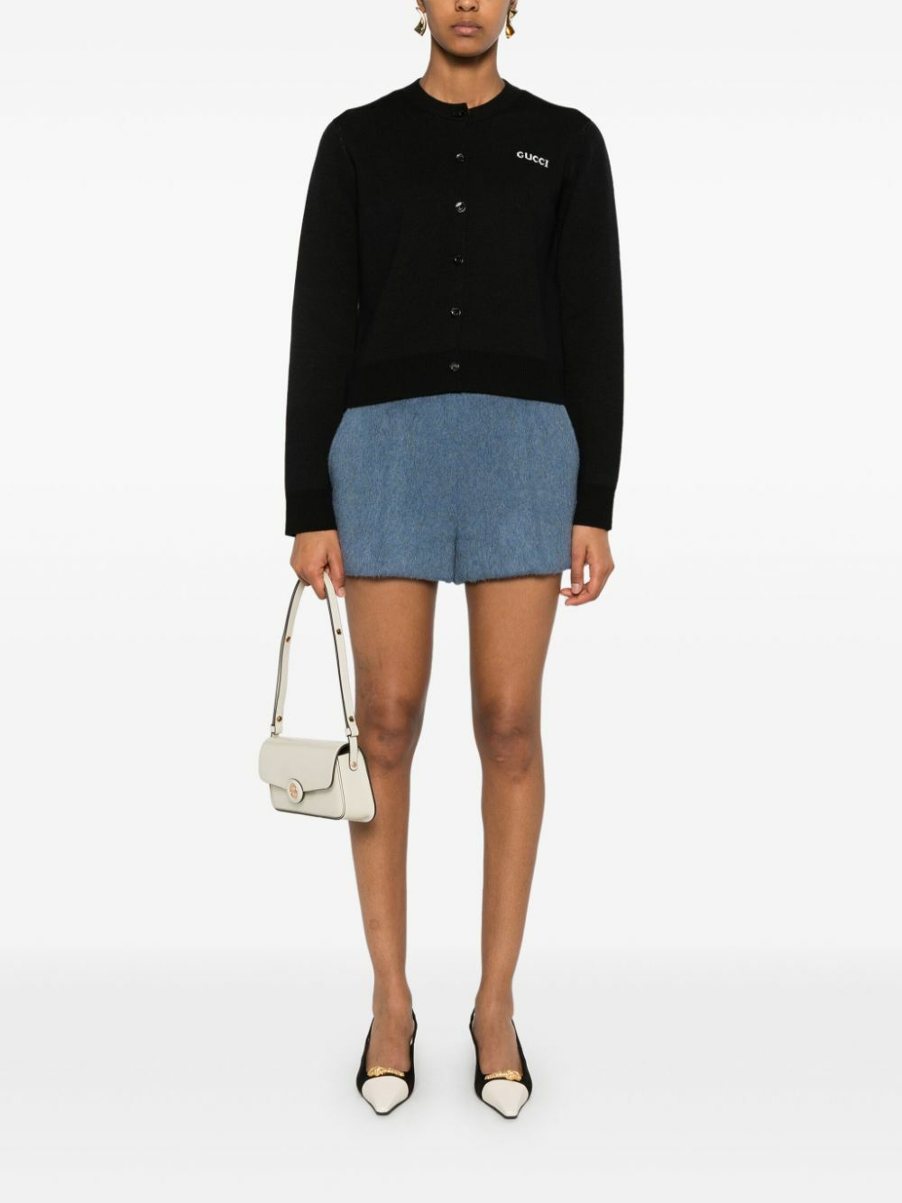 Gucci Logo-Intarsia Cardigan