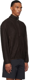 ROA Brown Alpha Direct Half Zip Sweater