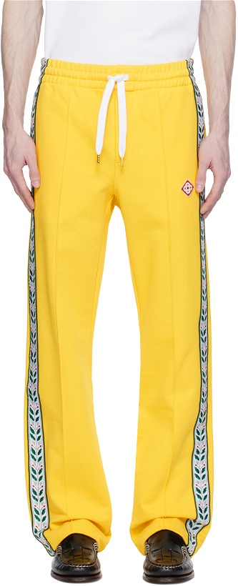 Photo: Casablanca Yellow Laurel Sweatpants