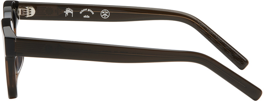 AKILA Black & Brown Mister Green Edition Ascent Sunglasses AKILA
