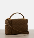 Saint Laurent Gaby Mini quilted satin vanity bag