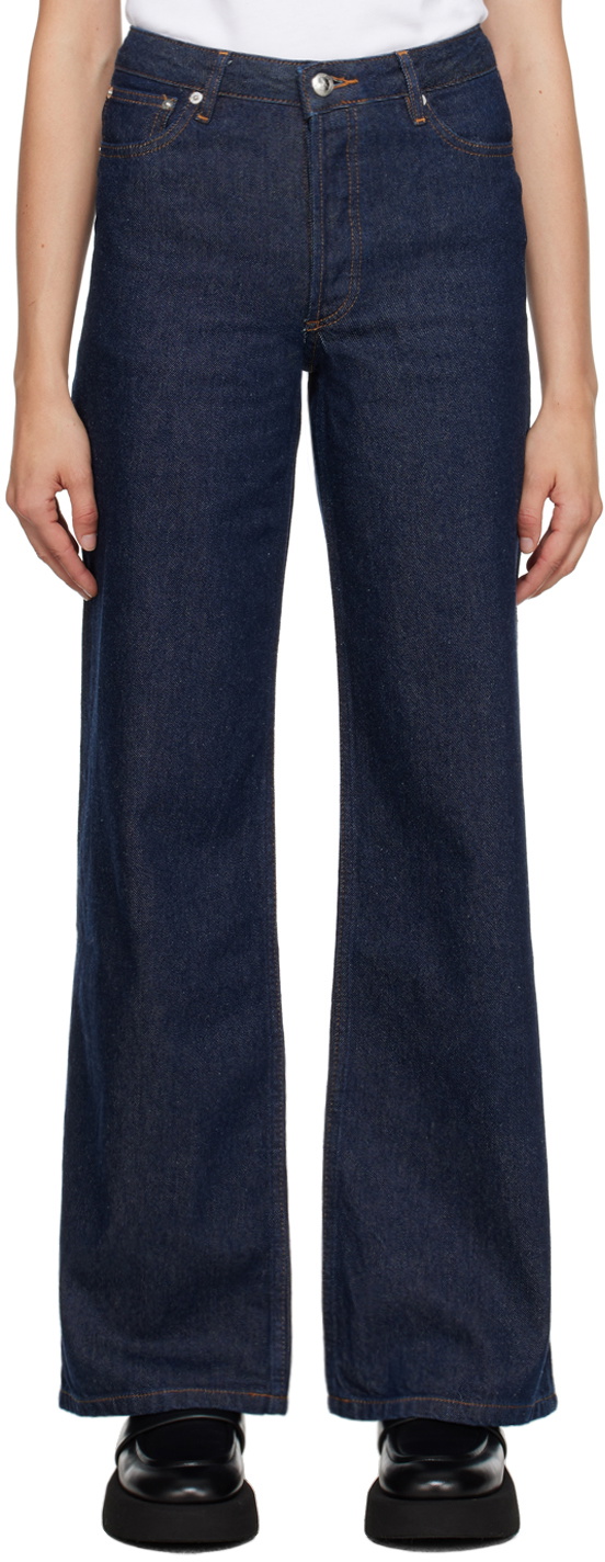 Elisabeth jeans, Bleached out indigo denim, women