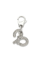 Diesel Metal Aries charm with rhinestones - Charms and Keyrings - Unisex - Silver