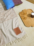 LOEWE - Anagram Logo-Appliquéd Fringed Alpaca-Blend Jacquard Blanket