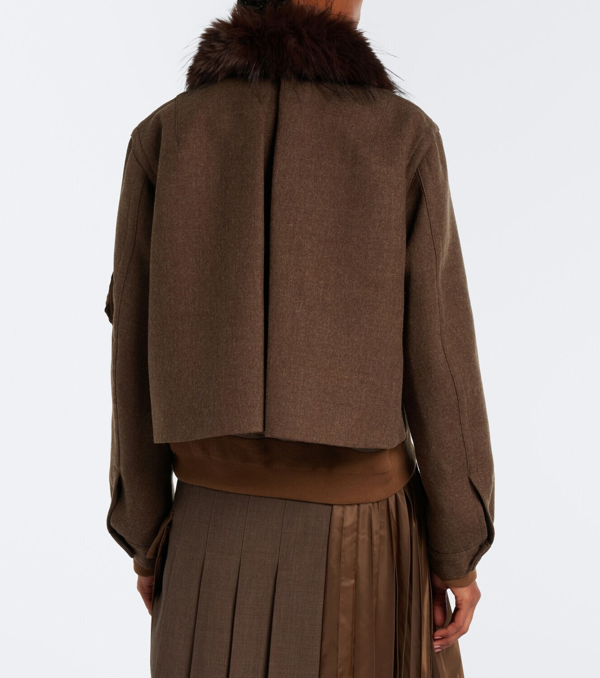 Sacai Wool blouson jacket