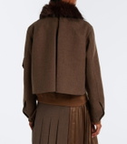 Sacai Wool blouson jacket