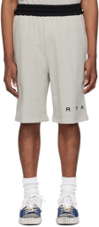 RTA Gray Flocked Shorts