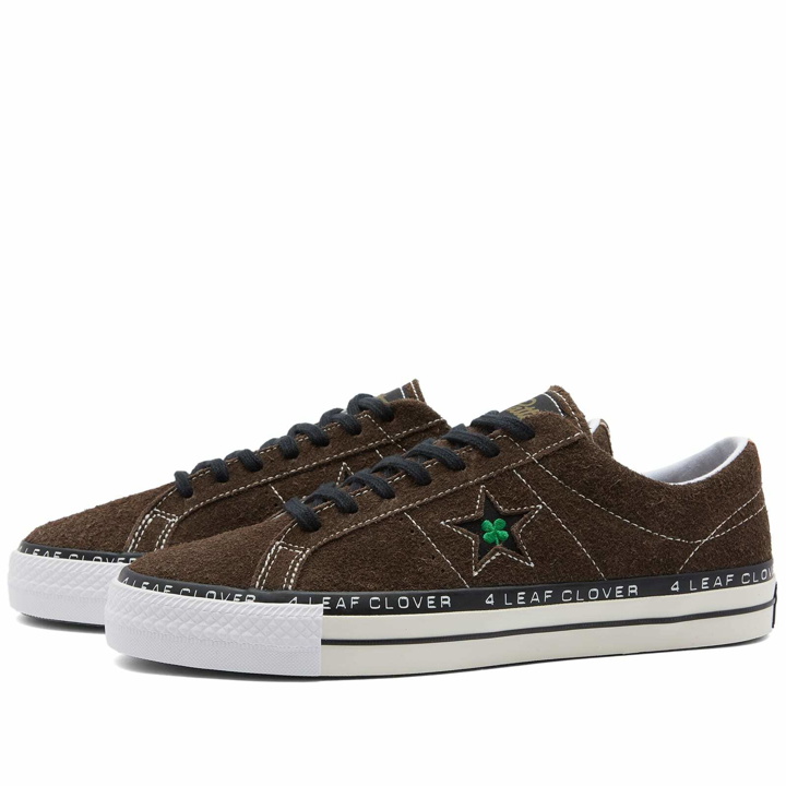 Photo: Converse X Patta One Star Pro Sneakers in Java/Burnt Olive/White