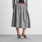 Damson Madder Women's Layla Godet Midi Skirt in Black