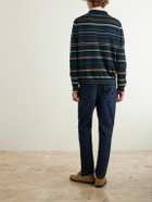 Paul Smith - Striped Merino Wool Polo Sweater - Green