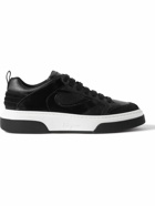 FERRAGAMO - Suede and Leather Sneakers - Black