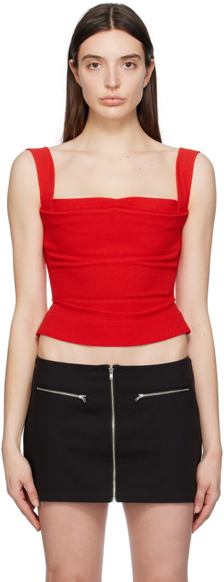 Photo: Miaou Red Imogene Tank Top