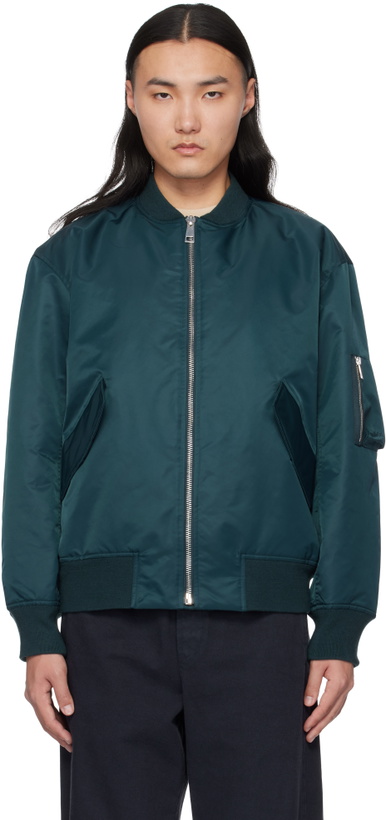 Photo: A.P.C. Blue Logan Bomber Jacket
