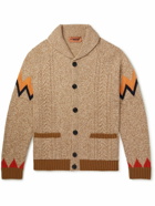 Missoni - Intarsia Wool-Blend Cardigan - Neutrals