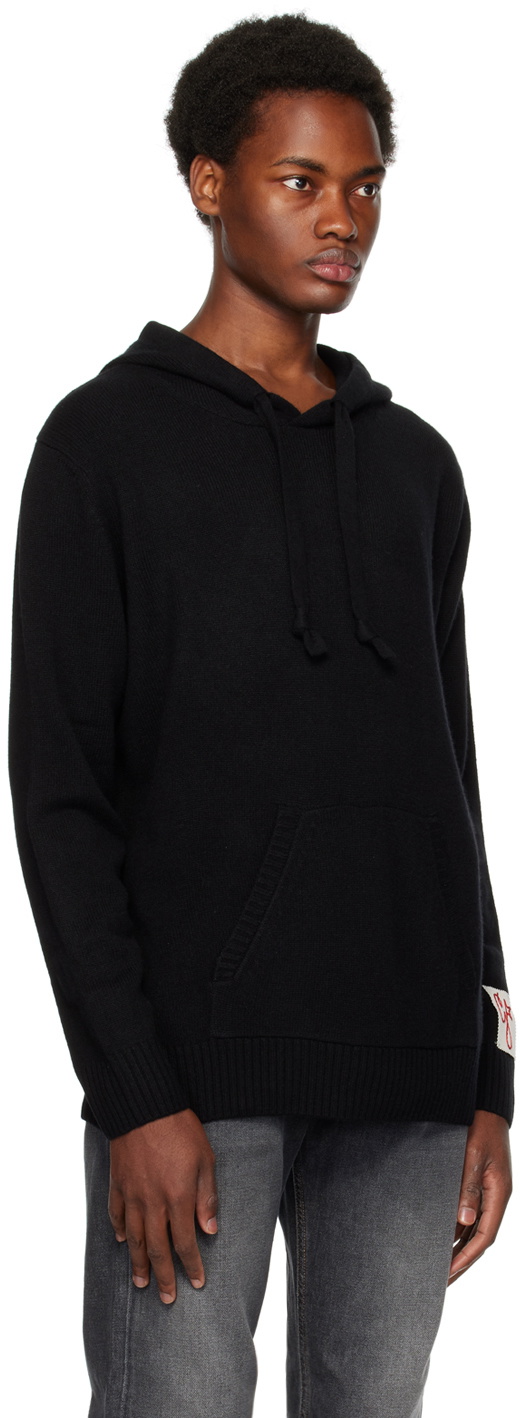 Golden Goose Black Patch Hoodie Golden Goose Deluxe Brand