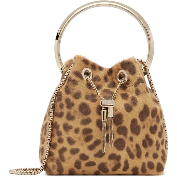 Photo: Jimmy Choo Tan Bon Bon Leopard Print Pony Bag
