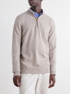 William Lockie - Wool Half-Zip Sweater - Neutrals