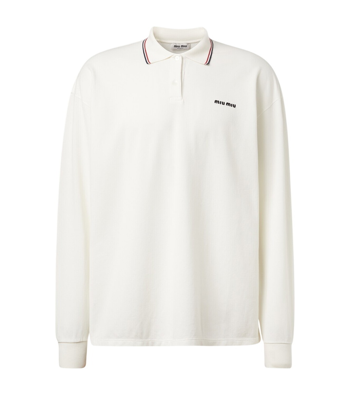 Photo: Miu Miu Cotton piqué polo shirt