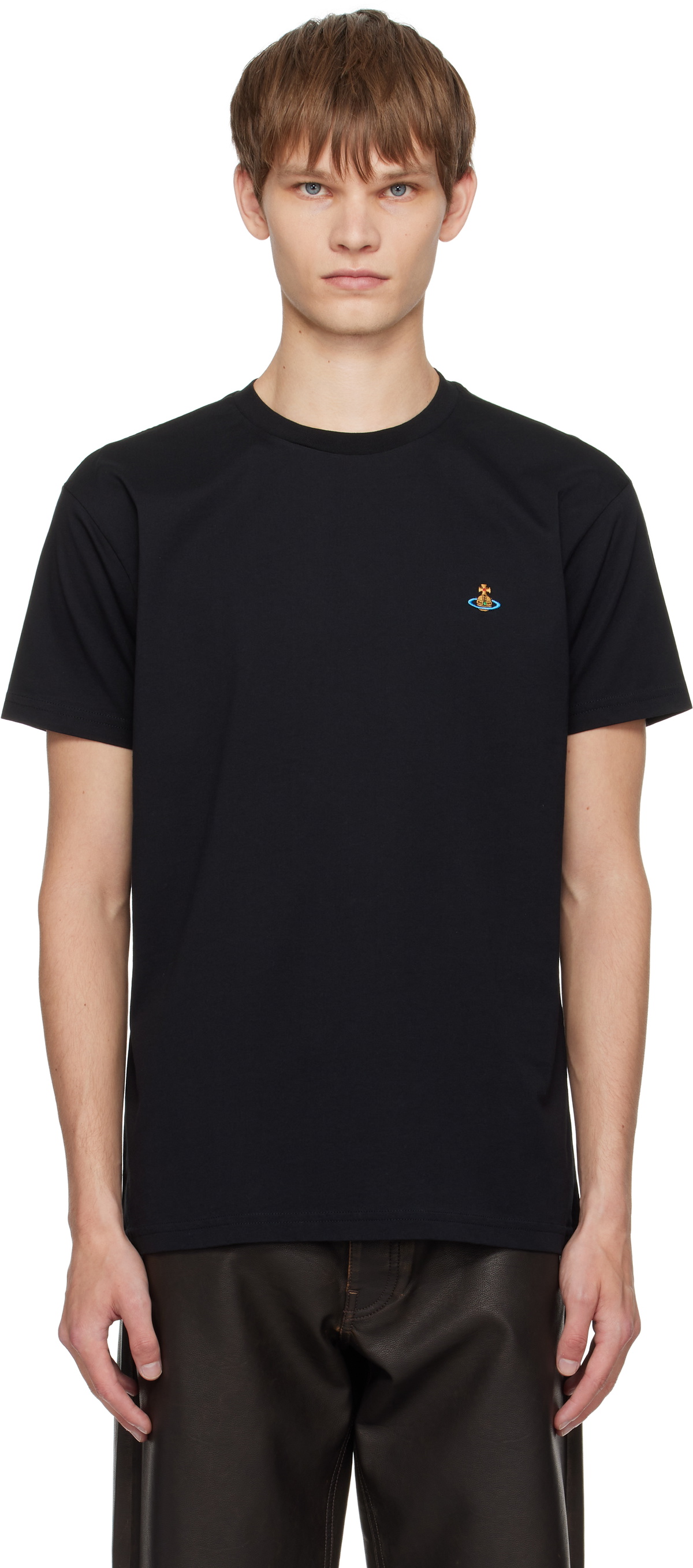 試着のみ　Vivienne westwood サティア 黒Tシャツ SATIA Vivienne Westwood Black 'Westwood Sécurité' T-Shirt Vivienne
