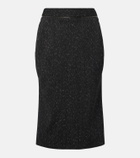 McQueen Pinstripe pencil skirt