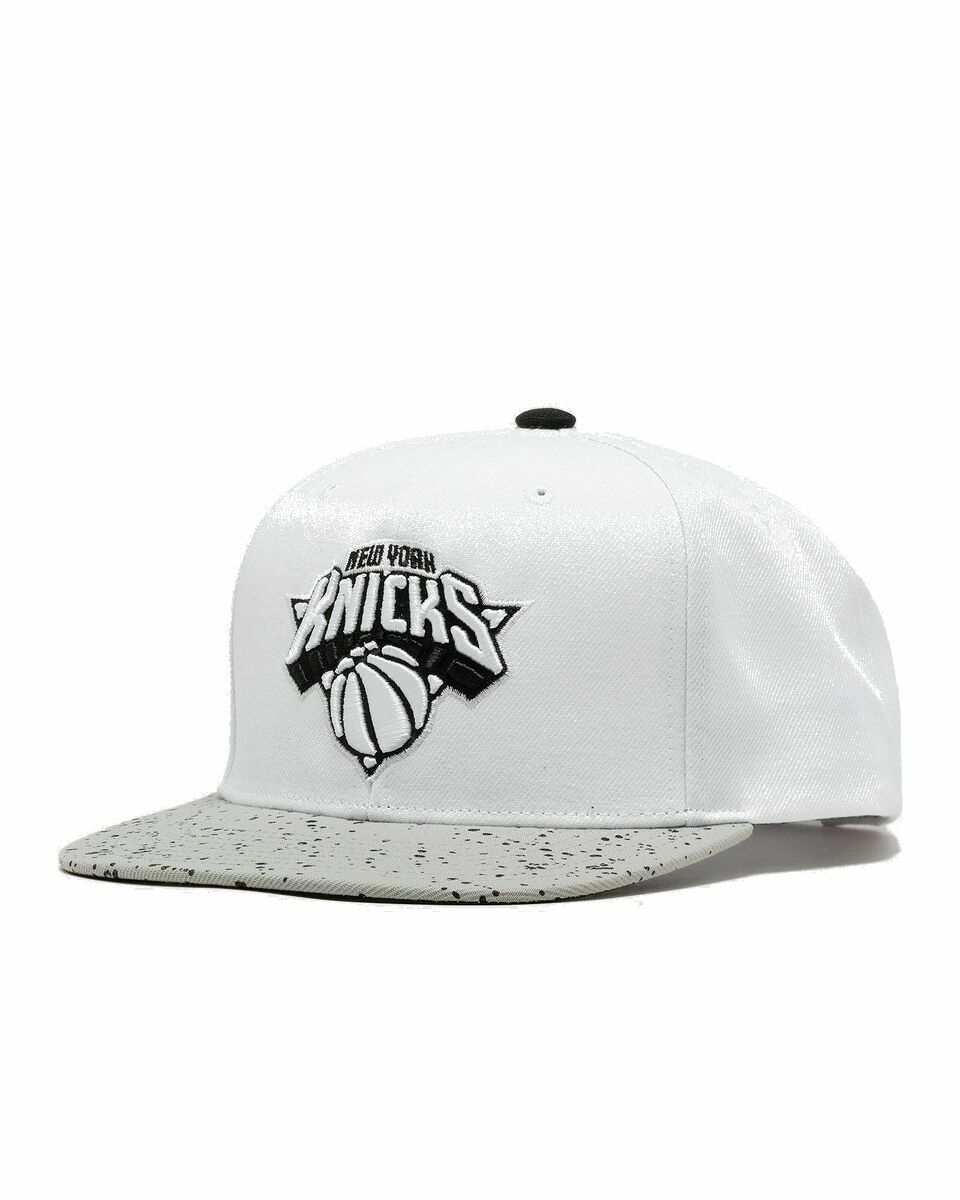 Photo: Mitchell & Ness Nba Cement Top Snapback Knicks White - Mens - Caps