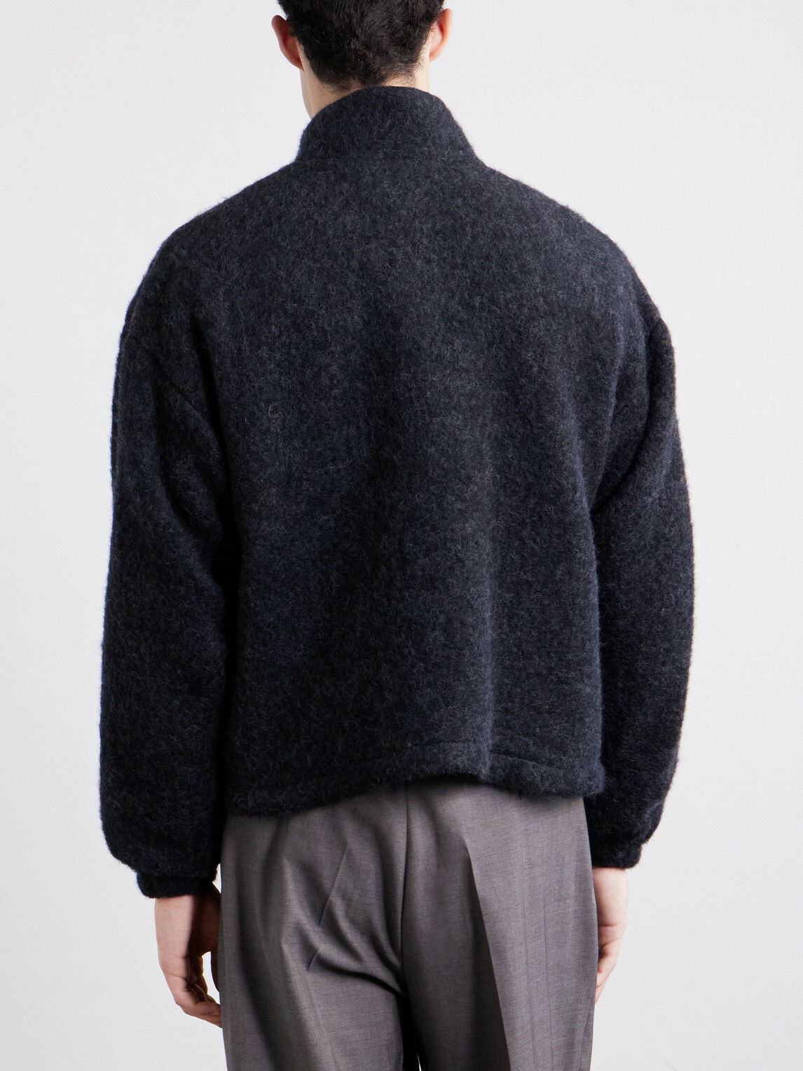 Jil Sander - Brushed Wool-Blend Blouson Jacket - Blue