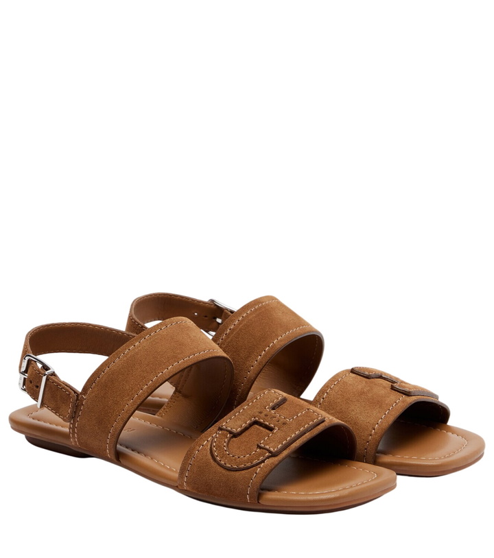 Photo: Hogan H685 suede sandals