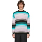 Loewe Blue Stripe Anagram Sweater