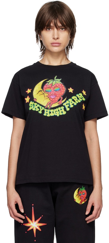 Photo: Sky High Farm Workwear Black Graphic T-Shirt