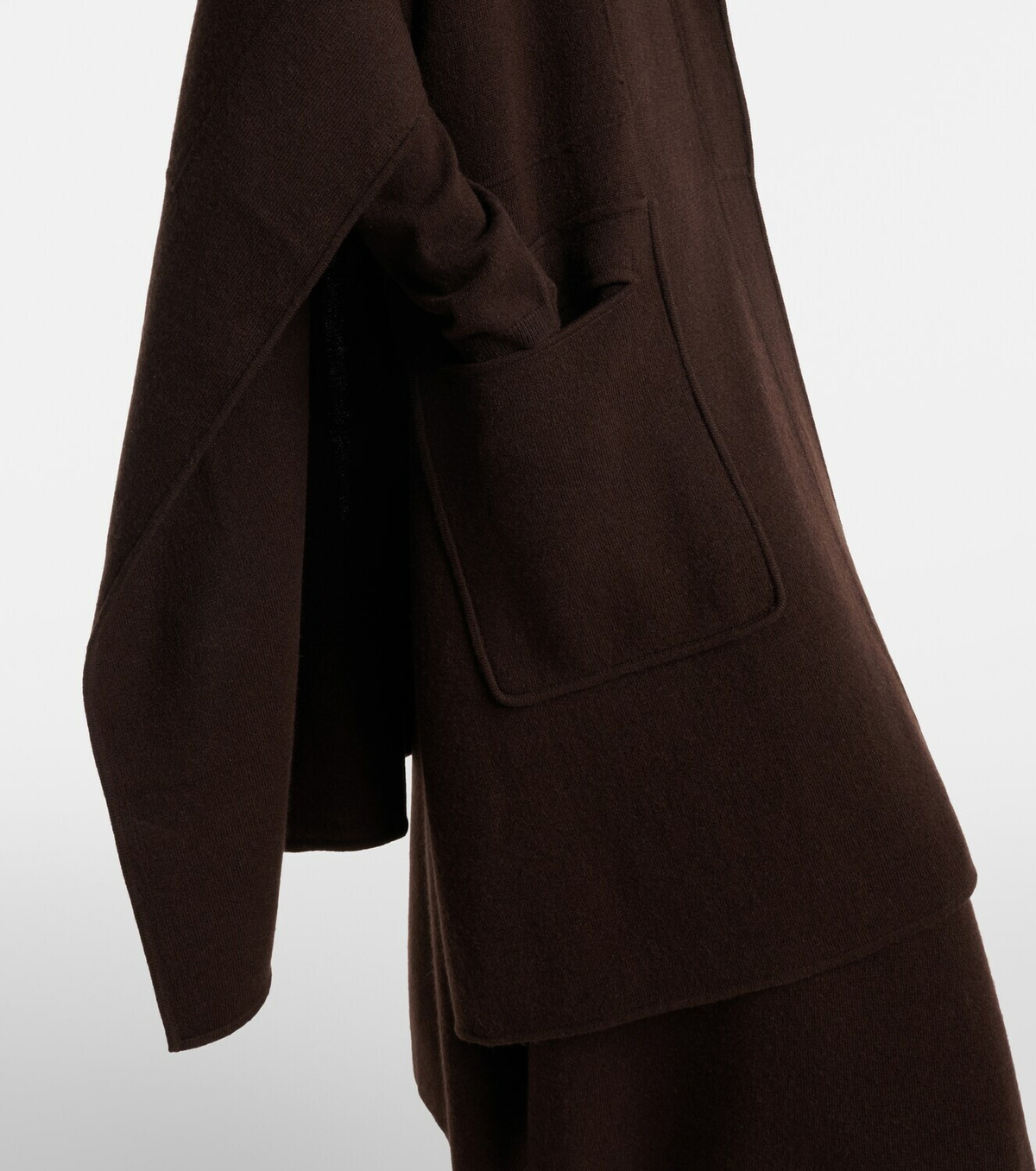 Jardin des Orangers Hooded wool and cashmere cape