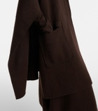 Jardin des Orangers Hooded wool and cashmere cape